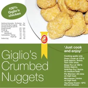 Giglio's Crumbed Nuggets 1 KG