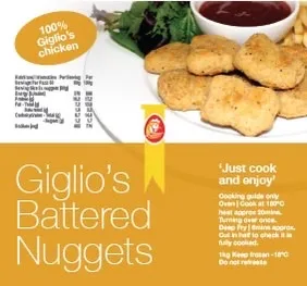 Giglio's Battered Nuggets 1 KG
